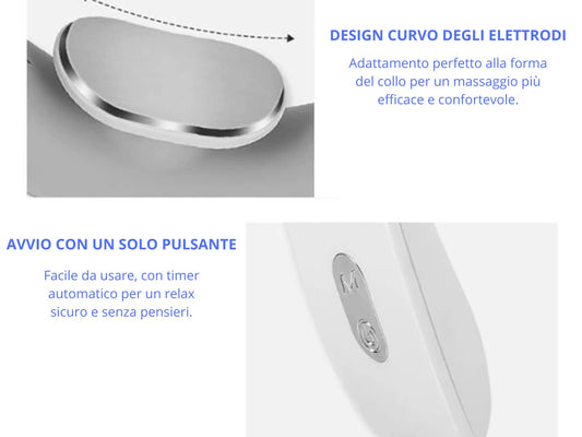 Massaggiatore portatile per dolore al collo e cervicale