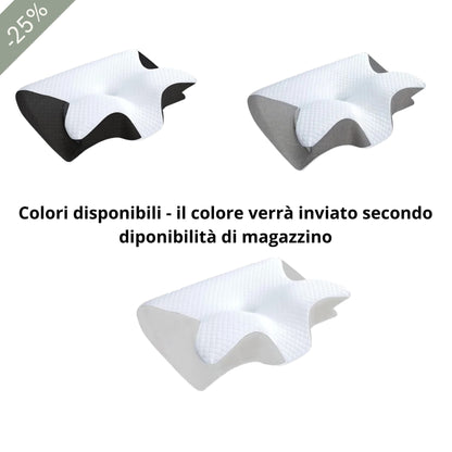 Cuscino cervicale in memory foam contro torcicollo e dolori cervicali