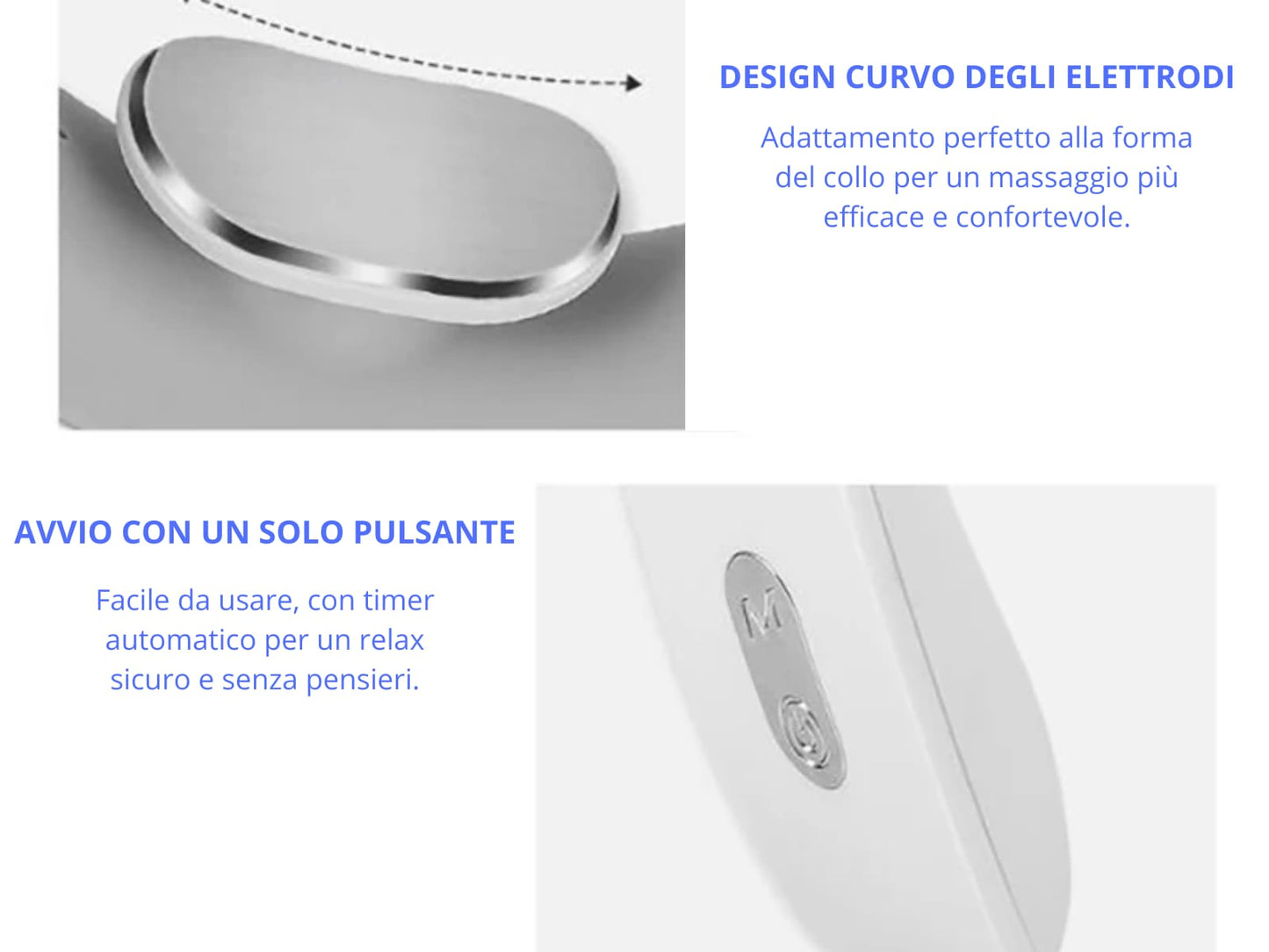 Massaggiatore portatile per dolore al collo e cervicale