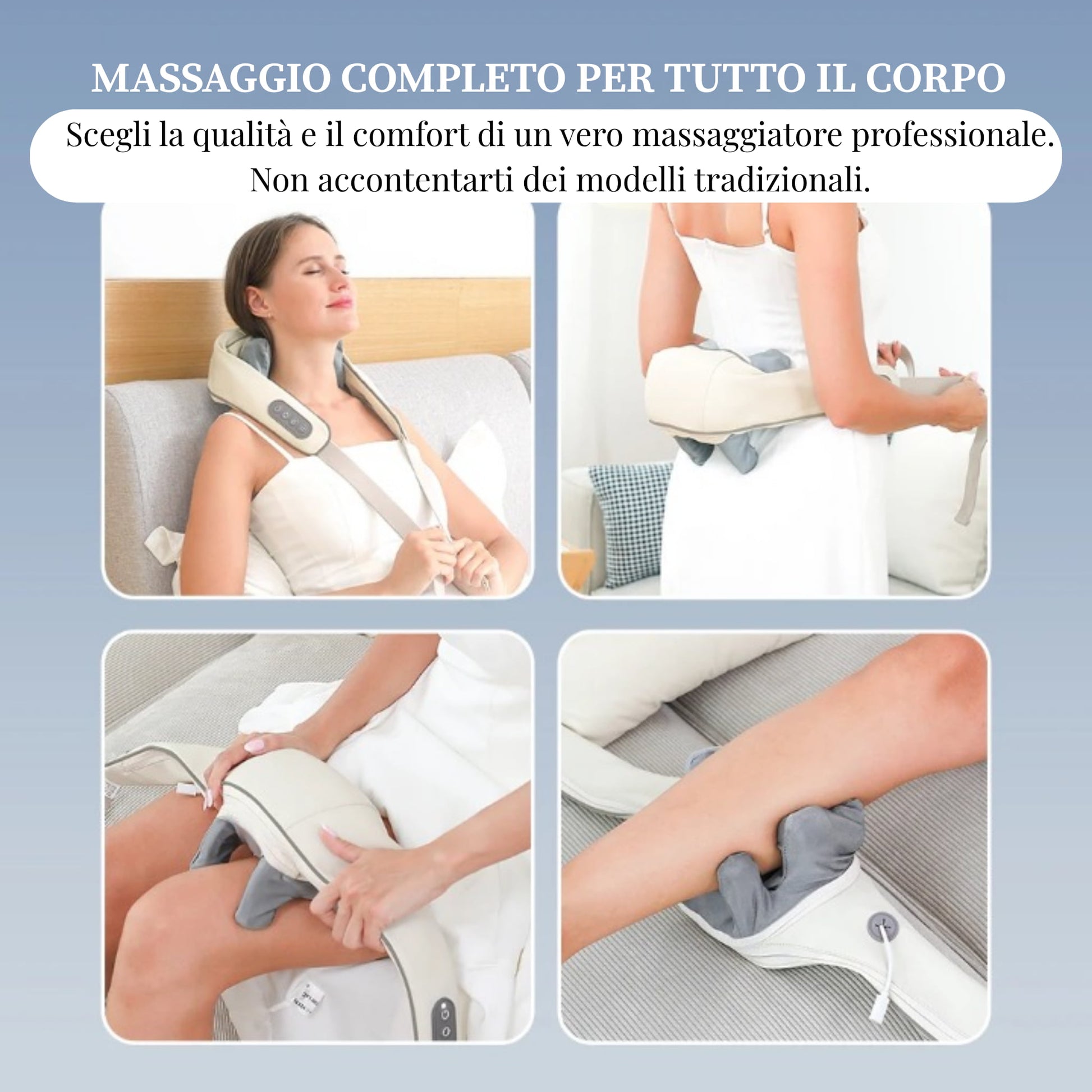 massaggiatore decontratturante cervicale elettrico