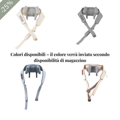 Massaggiatore decontratturante per cervicale, spalle e schiena
