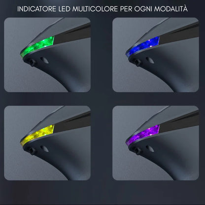 LED colorati della pistola massaggiante multifunzione per indicazione modalità